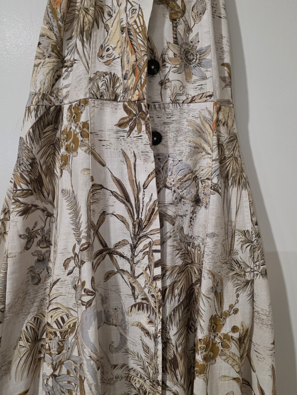 Reiss Tate Safari Tailored Nuetral Halterneck 6 $400 Full Price In Stores - Picture 8 of 8